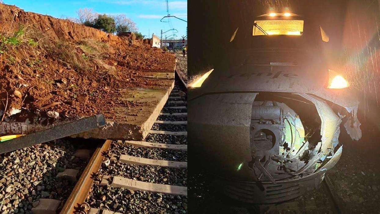 El “fantasma” de Rodalies reaparece en Galicia: un Alvia choca contra un desprendimiento en un incidente calcado al mortal de Vacarisses